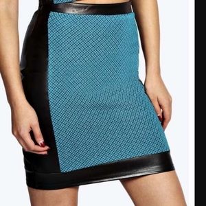 🧚🏽ASOS🧚🏽NWT ROXY PANEL TEXTURED BODYCON SKIRT